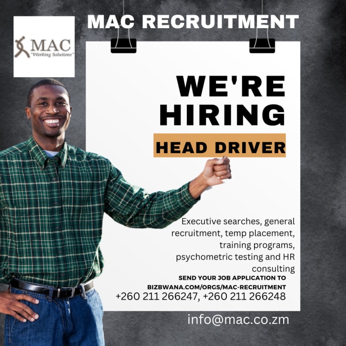 Mac Recruitment, a seasoned firm specializing in training, recruitment, and consultancy services