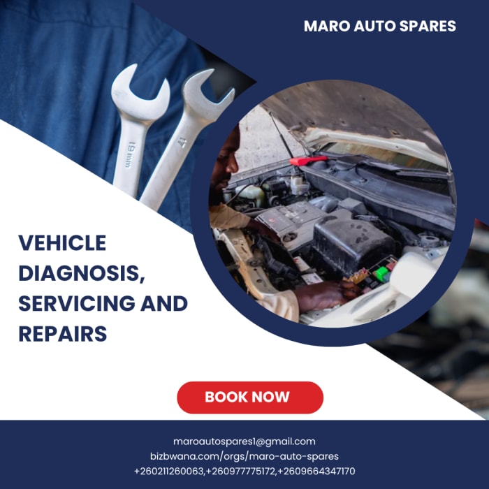 Vehicle diagnosis, servicing and repairs