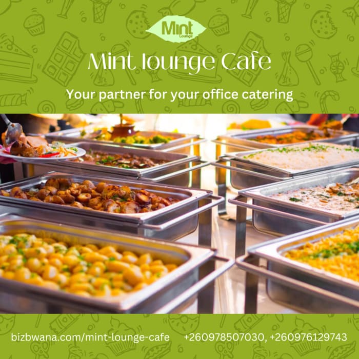 Make Mint Lounge your partner for your office catering.