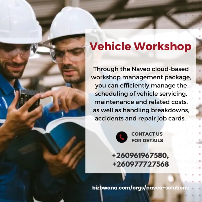 Vehicle Workshop and Field Service Management