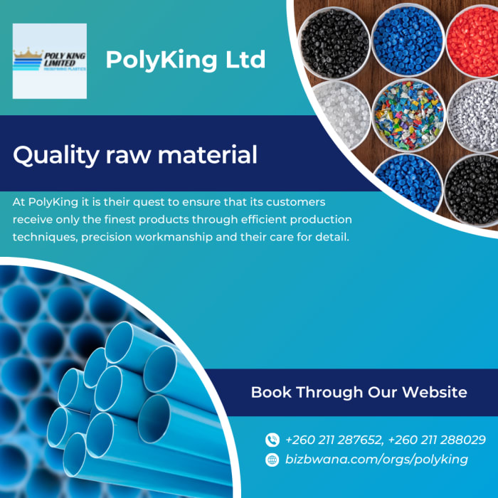 Products manufactured from superior quality raw material
