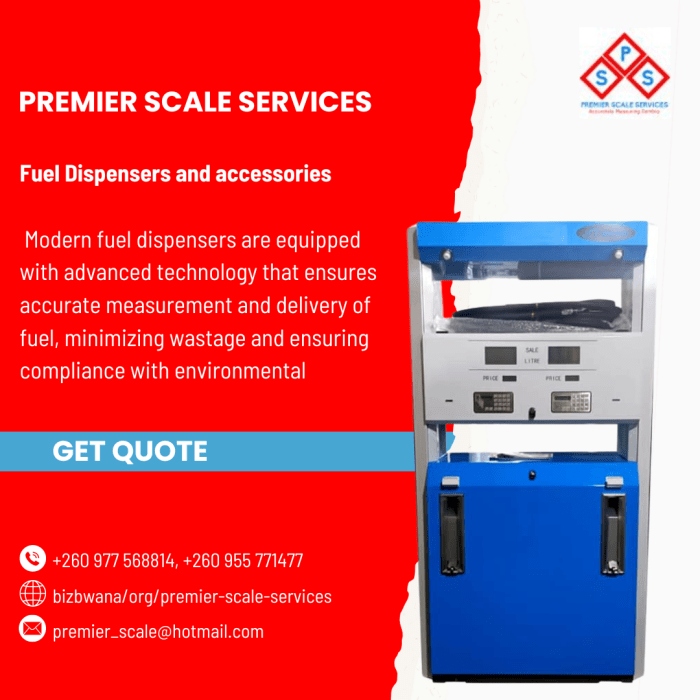 Fuel dispensers and accessories