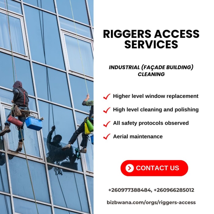High-quality Industrial Façade building cleaning