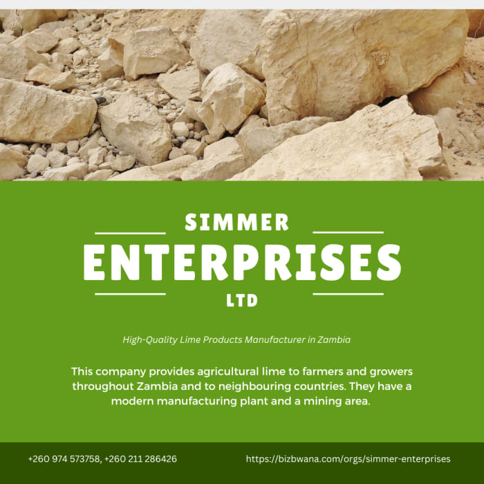 High-quality lime products manufacturer in Zambia