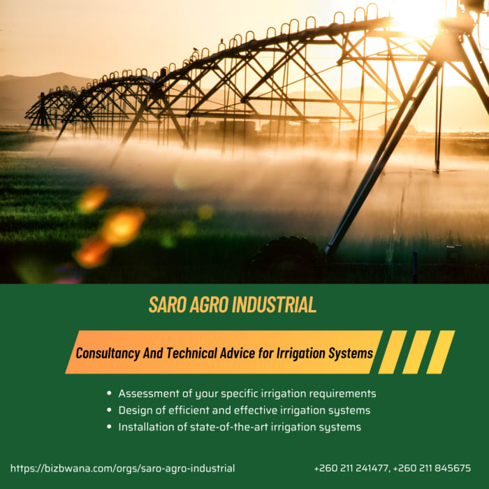Comprehensive consultancy and technical advice for irrigation systems