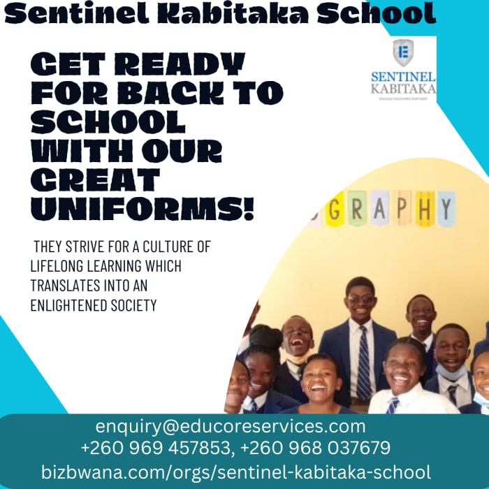 Sentinel Kabitaka School is a prestigious educational institution located in Solwezi, Zambia. 