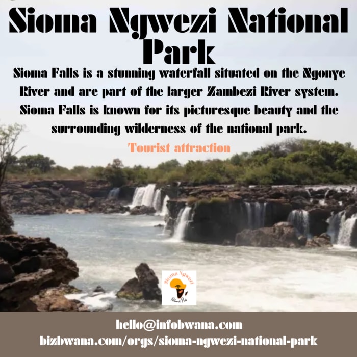 The Sioma Falls are approximately 20 meters high and 300 meters wide, making them one of the largest waterfalls in Zambia.