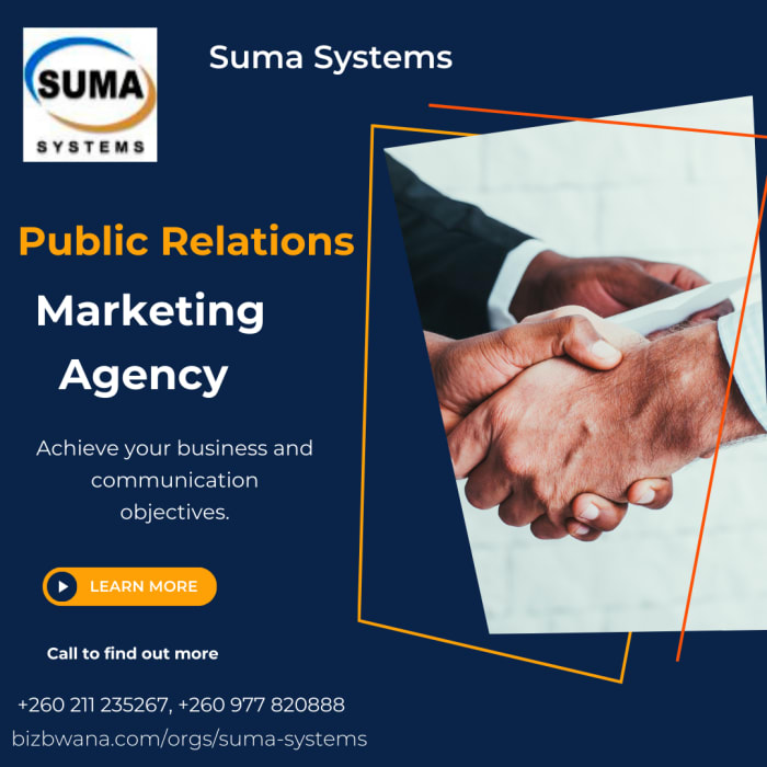 A full range of marketing and public relations services