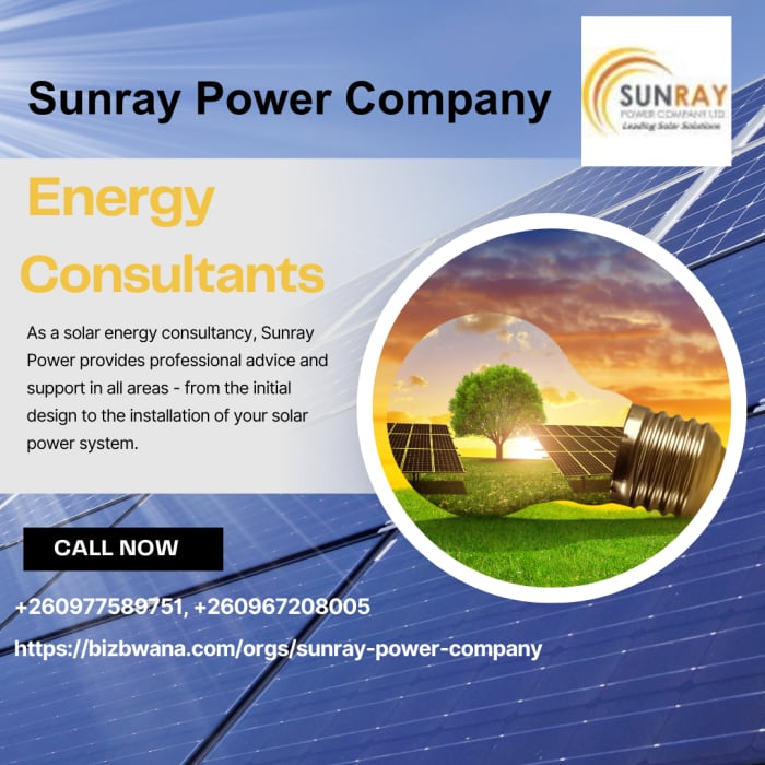 Expert consultancy for small to large scale solar energy power projects