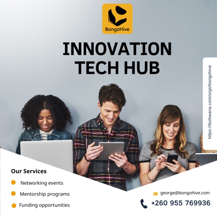 Bongohive is a vibrant innovation and technology hub located in Lusaka