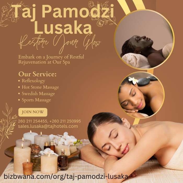 The spa at Taj Pamodzi Hotel  is a luxurious haven that offers a wide range of treatments