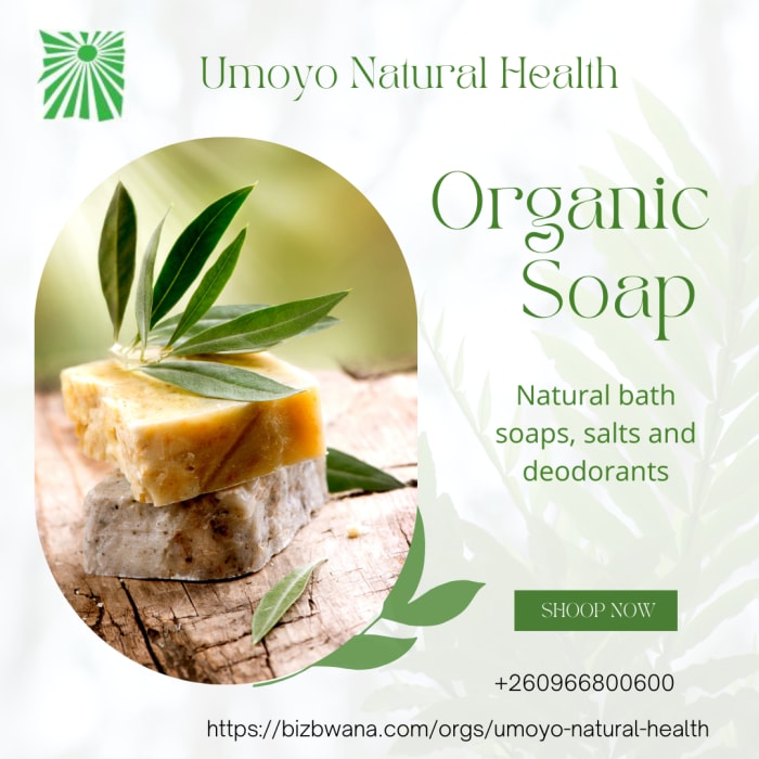 Products made from pure organic essential oils, butters, mineral-rich salts and herbs