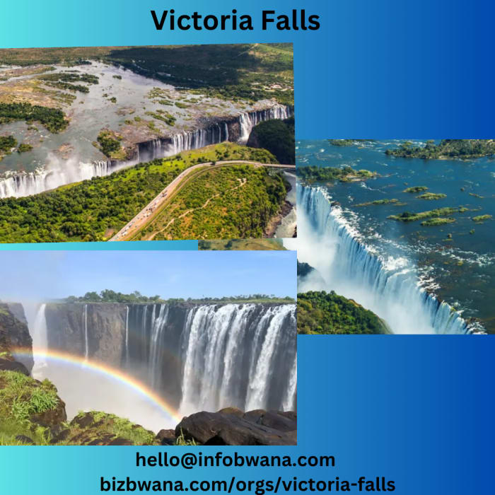 Victoria Falls is a natural wonder located in Livingstone, Zambia, as well as in Victoria Falls, Zimbabwe.