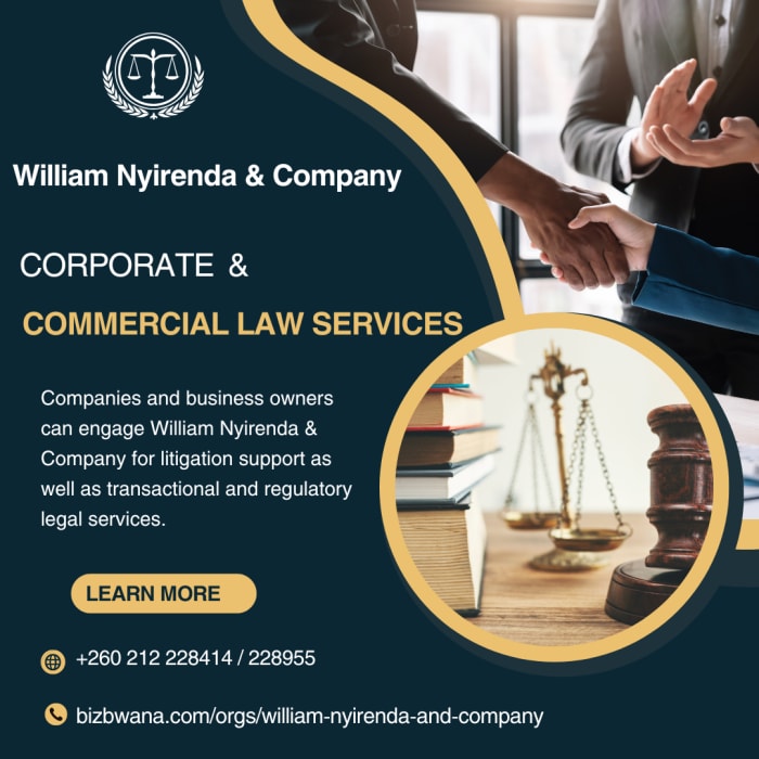 An extensive range of corporate and commercial law services