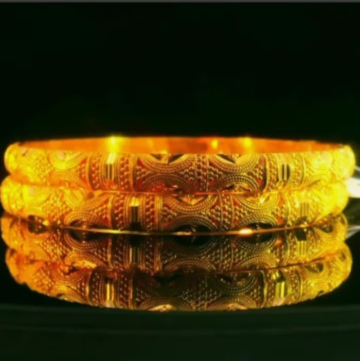 22K gold jewelry-Our new stock on display.  