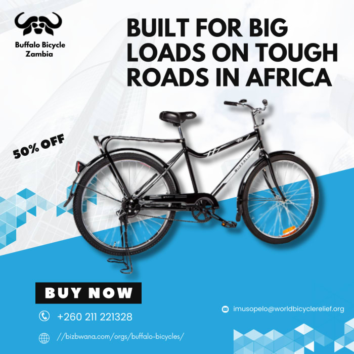 Buffalo Bicycles Zambia is a social enterprise that produces and sells high-quality bicycles in Zambia. 