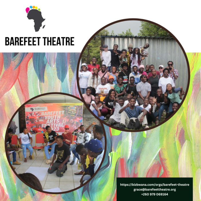 Barefeet Theater Zambia is a non-profit organization that uses creative arts to empower and educate vulnerable youth in Zambia