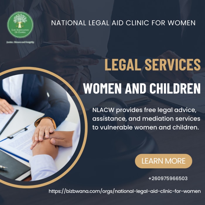 An NGO organisation that provides legal services to women and children