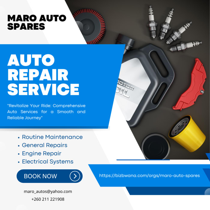 Maro Auto Spares is a reputable auto parts dealer located in the heart of Lusaka, Zambia.