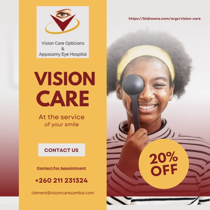 Vision Care Opticians is a leading optical service provider that is located in Lusaka, Zambia. 