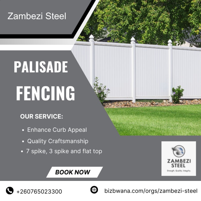 Manufacturers of palisade fencing, as well as panels