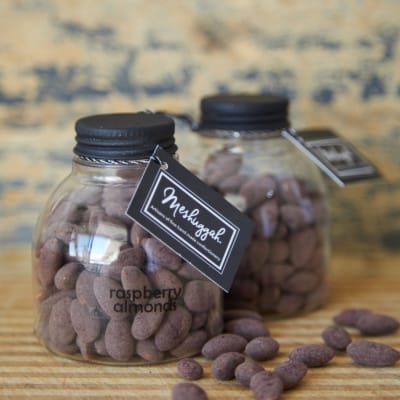 Meshuggah Sweets Raspberry & Dark Chocolate Almonds  Gift Jar image