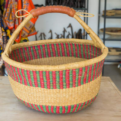 Handmade Bolga Market Basket image