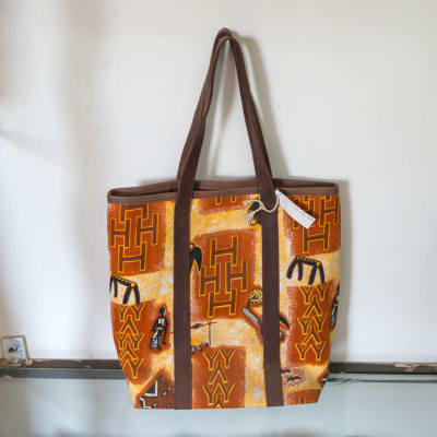 Orange Print Handbag image