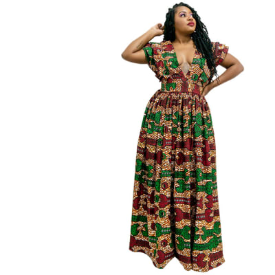 Long dress - African Print Maxi dress image