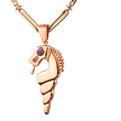 Copper  Amethyst  Nyami Nyami Pendant image