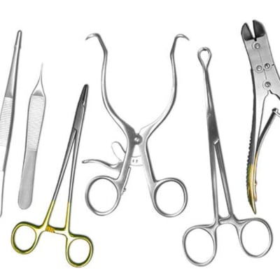 Mortuary set of 20 instruments image