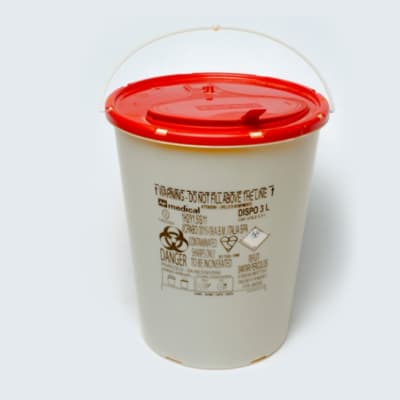 Safety plastic round box image
