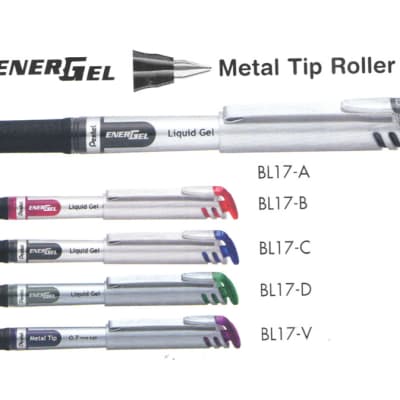 Energel Roller Pens - BL17  EnerGel Metal Tip Roller Ball image