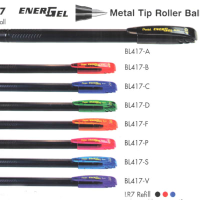 Energel Roller Pens - BL417 Gel Roller Pen EnerGel Metal Tip Roller Ball image