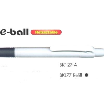 Ballpoint Pens - BK127-W Ballpoint Pen e-ball Retractable image