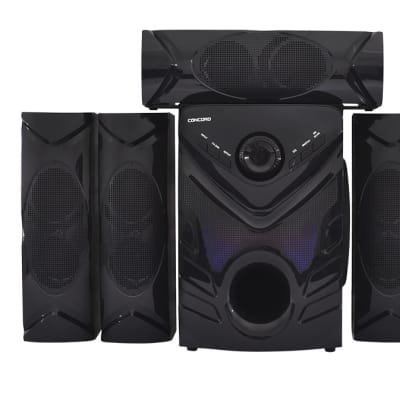 Black 5.1 Surround Sound Speaker Set image