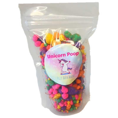 Unicorn Poop  Bath Salts Fizzy Rocks image