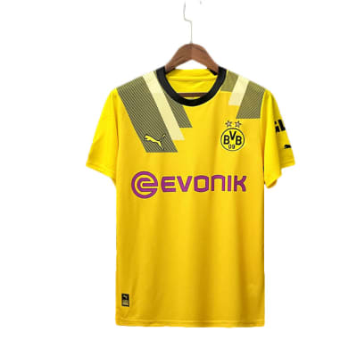 Borussia Dortmund F.C. Jersey (Away) 22 23 Season - Yellow image