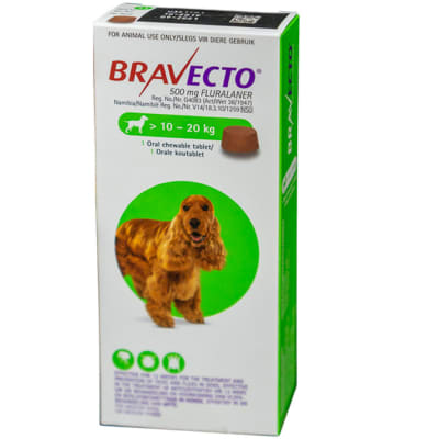 Bravecto Oral Chewable Tablet for Dogs 10-20kg image