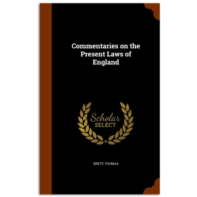 Commentaries on the Present Laws of England  2nd Edition image