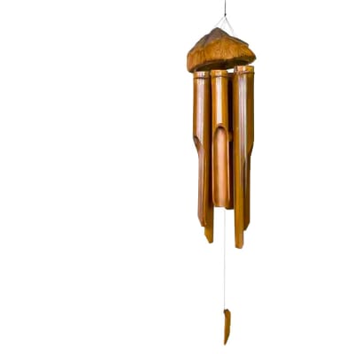 Wind Chimes Brown Bamboo  - 40cm image