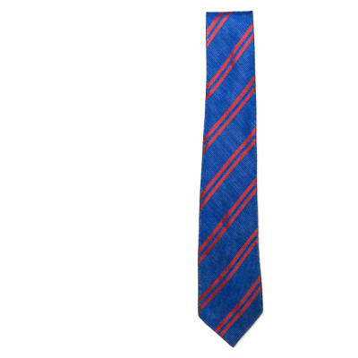 Blue with Red Stripes Neck Tie image