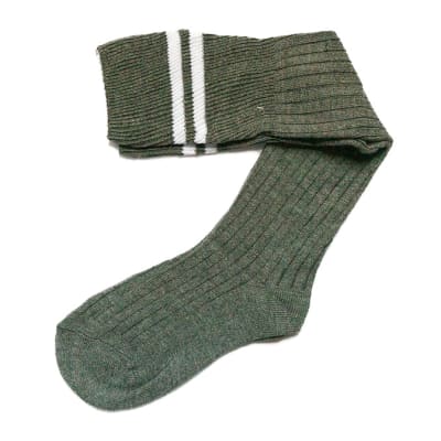 Gray with White Stripes Stockings image