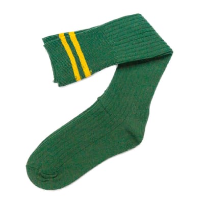 Green with Gold Stripes Stockings image