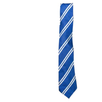 Light Blue with White Stripes Neck Tie image