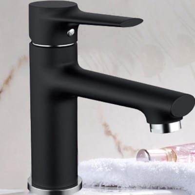Bathroom Faucet - Copper hot and cold water black faucet - L6311 image