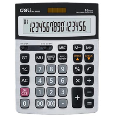 Deli Metal Calculator  Grey  No.39265 image