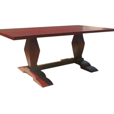 Dining table 8-seater 2 chunky legs image