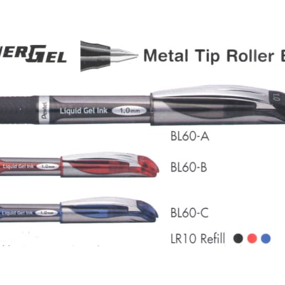 Energel Roller Pens - BL60 EnerGel Metal Tip Roller Ball image