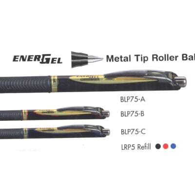 Energel Roller Pens - BLP75 EnerGel Needle Tip Roller Ball Retractable image